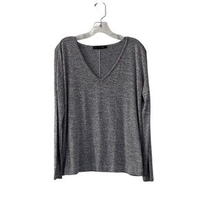 Rag & Bone Heathered Gray V-Neck Long Sleeve Sweater Top Size Small